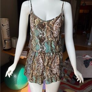 Stylish Snake Print Jumpsuit